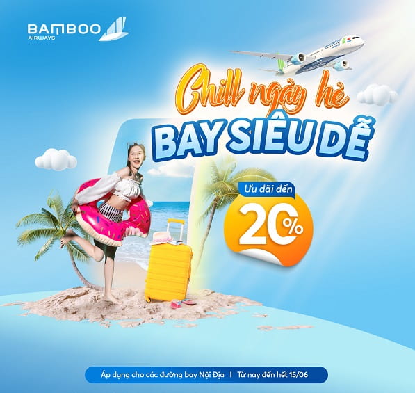 Lương đã về, hẹn giờ săn vé rẻ từ ưu đãi ngày VÀNG thứ 3 của ABAY & Bamboo Airways!